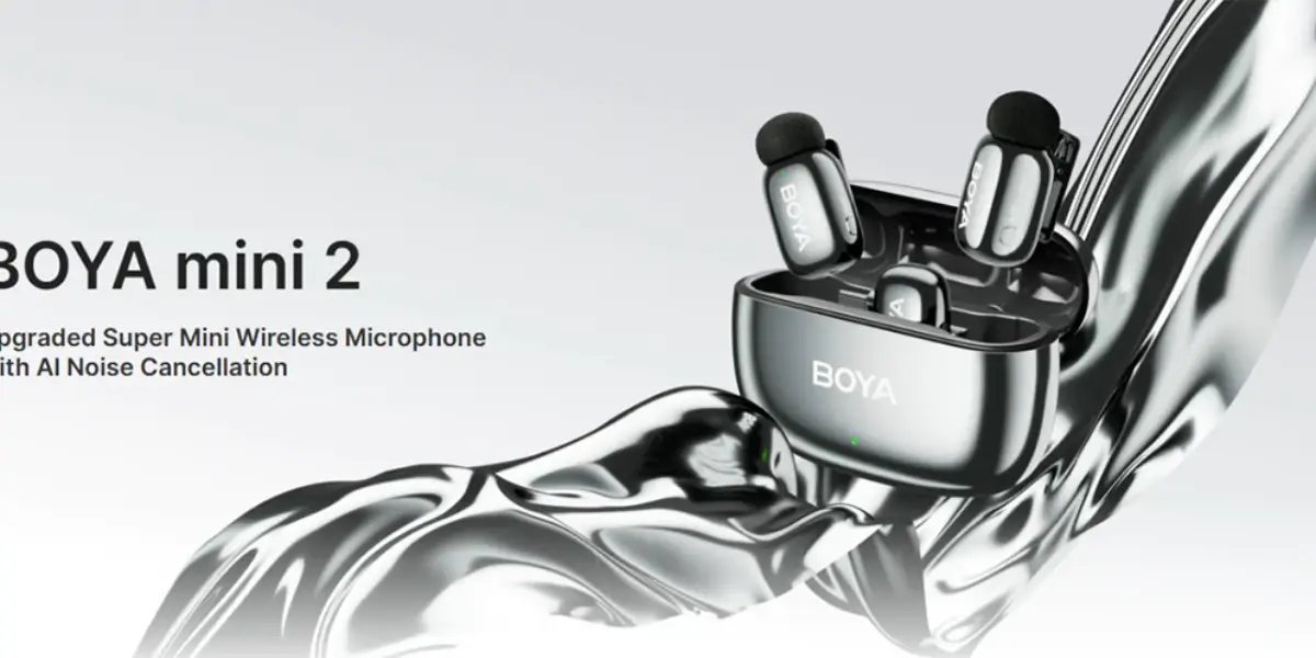 BOYA Mini 2-05 AI Noise Cancellation Super Mini Wireless Microphone.webp